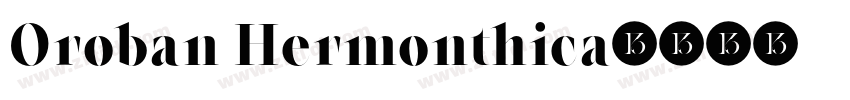 Oroban Hermonthica字体转换
